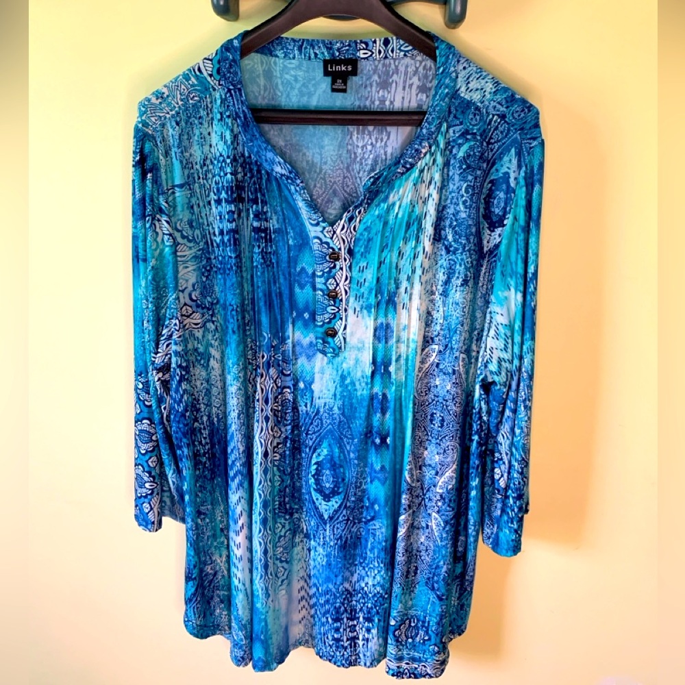 Adorable Blue Shirt 2X